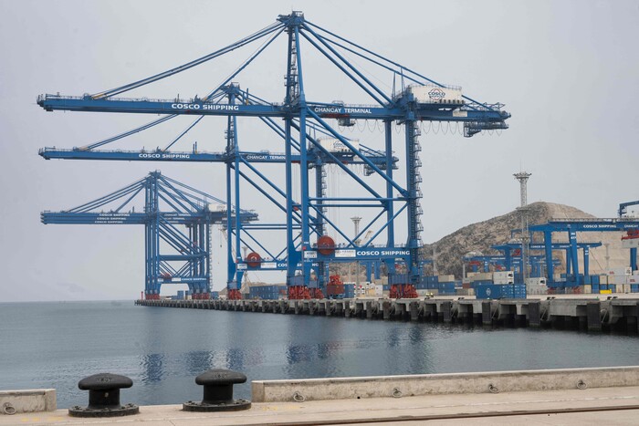 페루 수도 리마 북쪽에 중국 일대일로 사업 투자로 건설 중인 창카이 항구. 아시아태평양경제협력체(APEC) 정상회의 동안 시진핑 국가주석이 방문해 개장행사를 열 예정이다. (사진=AFP 연합뉴스)