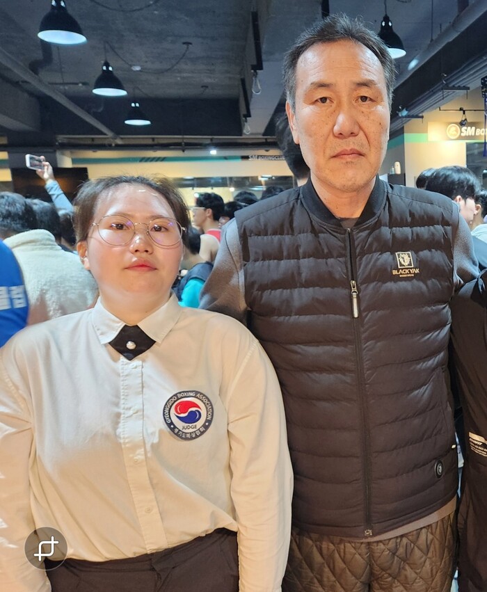 김현지 중앙심판과 김석재 관장(우측)