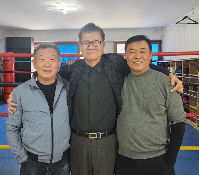 박영배 회장 안달호 실장 동원족발 신동원대표(우측).