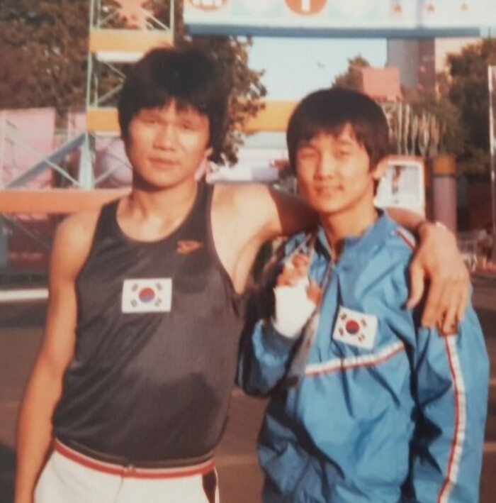 올림픽에 동반 출격한 안달호와 허영모(우측)