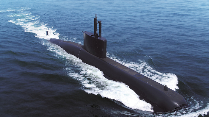 한화오션의 수출용 잠수함(사진=한화오션)