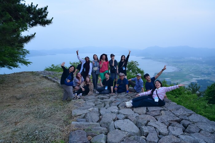 남해 대국산성 정상.(사진=남해군)