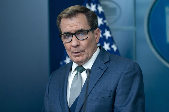 미 백악관에서 브리핑하는 존 커비 국가안보보좌관(사진=EPA, 연합뉴스)