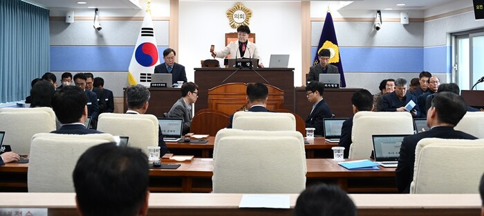 남해군의회 제281회 제2차 정례회 제3차 본회의 모습.(사진=남해군의회 사무과)