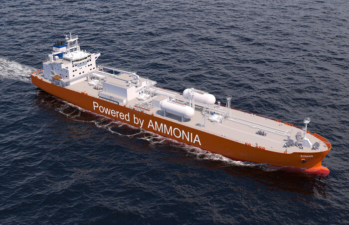 HD현대 조선 계열사 HD현대미포(대표이사 김형관)가 세계 최초 중형 암모니아 추진선 건조에 돌입했다. (사진=연합뉴스)