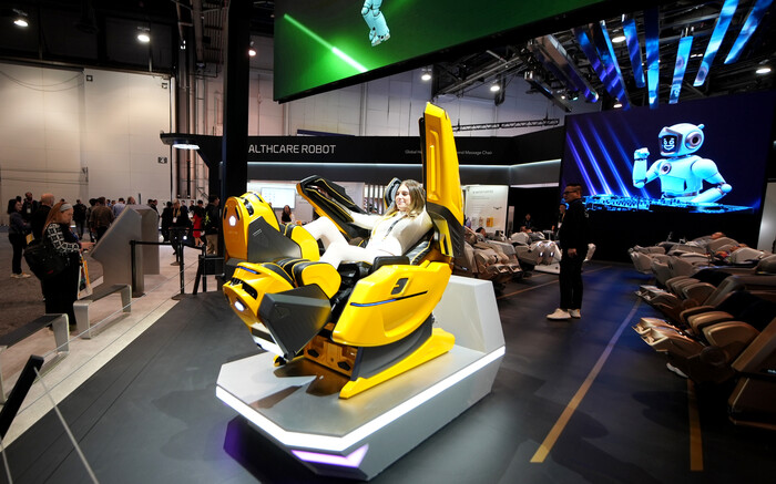 CES2025에서 바디프랜드가 AI헬스케어로봇 '733'를 공개했다 (사진=바디프렌드)