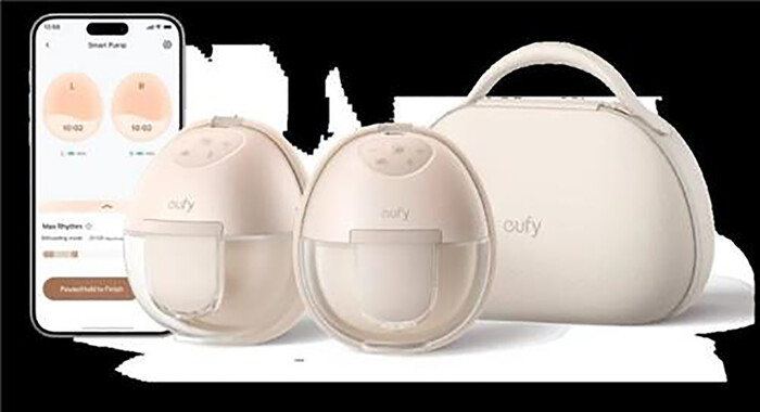 앵커 이노베이션이 출품한 웨어러블 유축기. (사진=CES 2025 홈페이지 갈무리)