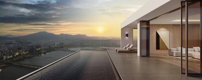 한강뷰가 펼쳐진 게스트 하우스 '글로우 스테이' (사진=삼성물산)