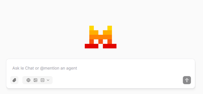 프랑스 미스트랄AI가 개발한 챗봇 '르 샤'의 채팅화면(이미지='르 샤')