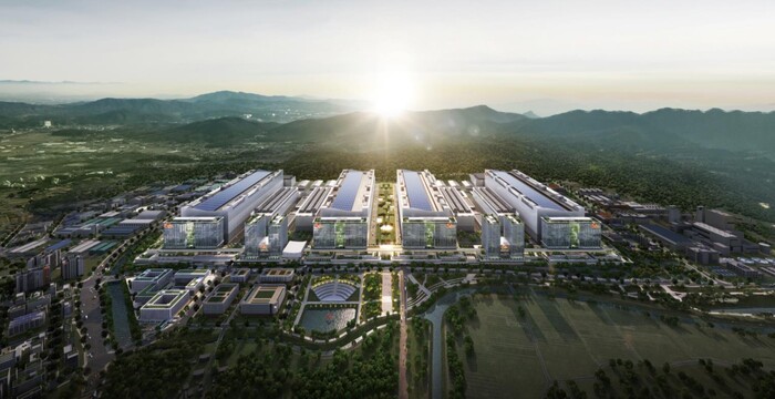 정부와 경기도, 용인시, SK하이닉스가 공동으로 약 1조원을 투자하는 용인 반도체 클러스터 조감도. (사진=용인시 제공)