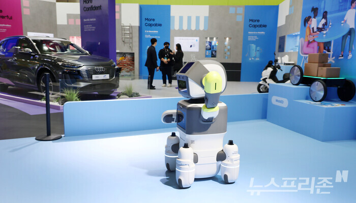 '인터배터리 2025'가 서울 강남구 코엑스에서 열린 지난 5일 삼성SDI 부스에 다양한 배터리 관련 제품이 전시돼 있다. (사진=이정우)