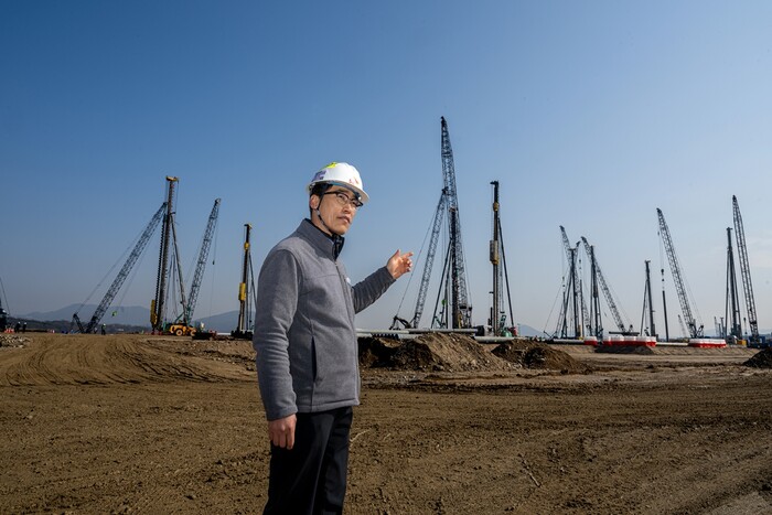 남재석 SK에코플랜트 현장소장은 “이전 SK하이닉스 이천·청주 팹 경험이 없었다면 시도조차 불가능했을 구조.”라고 설명했다. (사진=SK에코플랜트 제공)