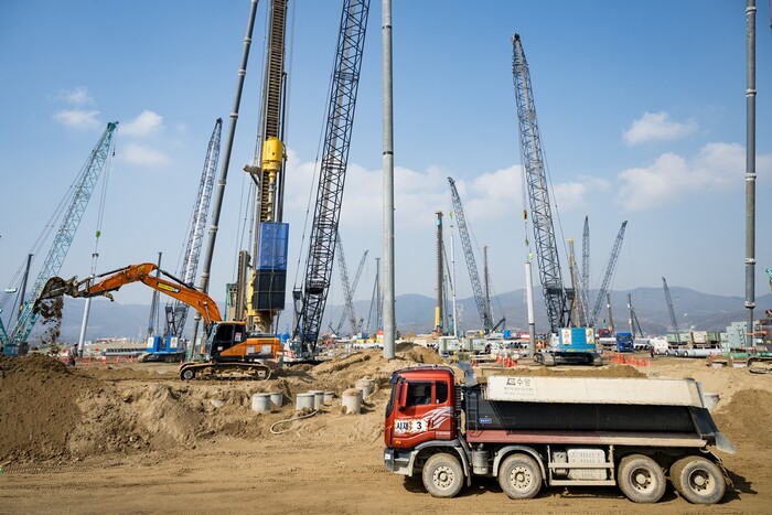 SK에코플랜트 용인 반도체 클러스터 FAB1기 건설 현장 (사진=SK에코플랜트 제공)