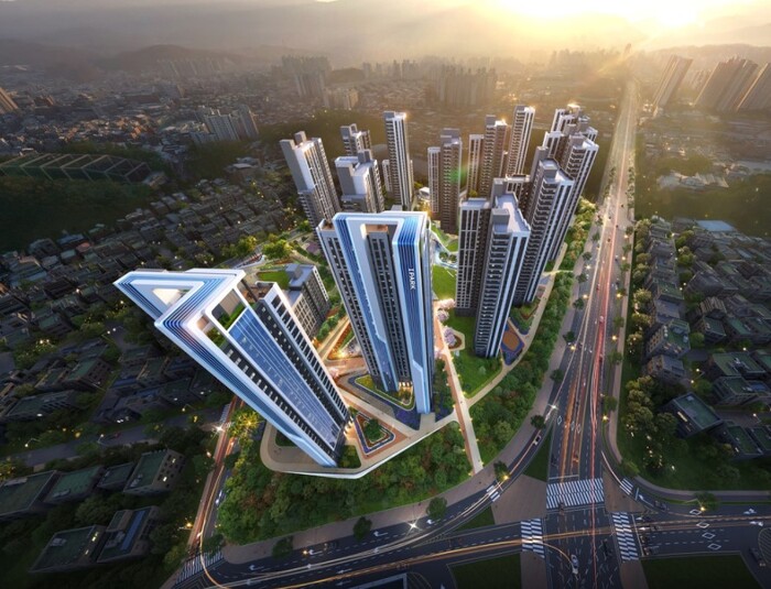 원주 단계 주공아파트 재건축 조감도 (사진=HDC현대산업개발 제공)