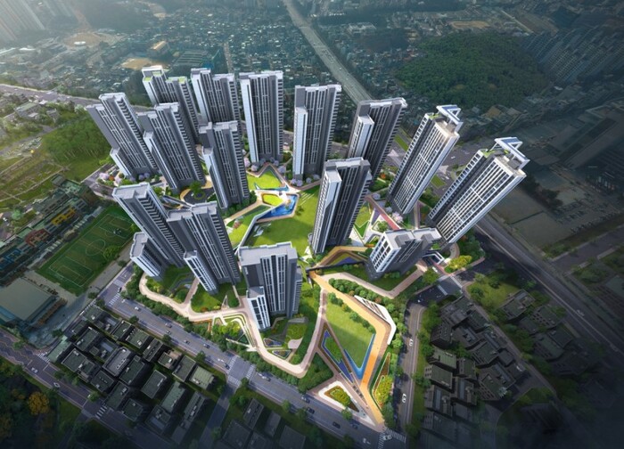 원주 단계 주공아파트 재건축 조감도 (사진=HDC현대산업개발 제공)