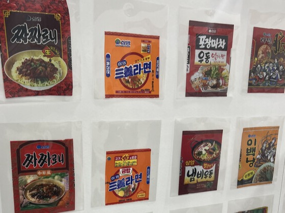 1000여 종 이상의 라면 봉투를 전시하는 이색 라면 전시 등 역사관도 마련됐다. (사진=서용하)