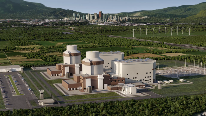 현대건설-웨스팅하우스가 공동으로 글로벌 확대 추진 중인 대형원전 AP1000® 조감도 (사진=현대건설 제공)