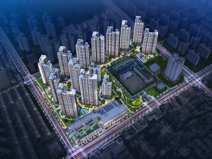 7호선 산곡역 초역세권 원스톱 라이프 '해링턴 스퀘어' 조감도