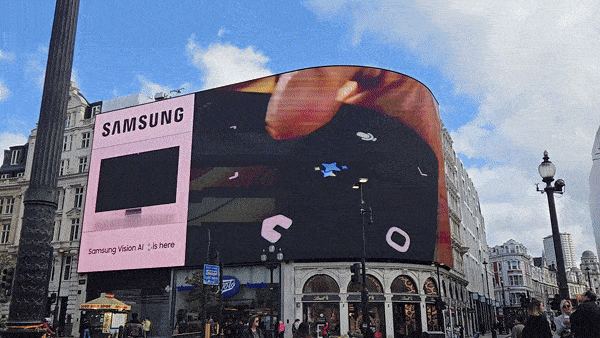 삼성전자 '비전 AI' 옥외광고 영상. (영상=삼성전자 제공)