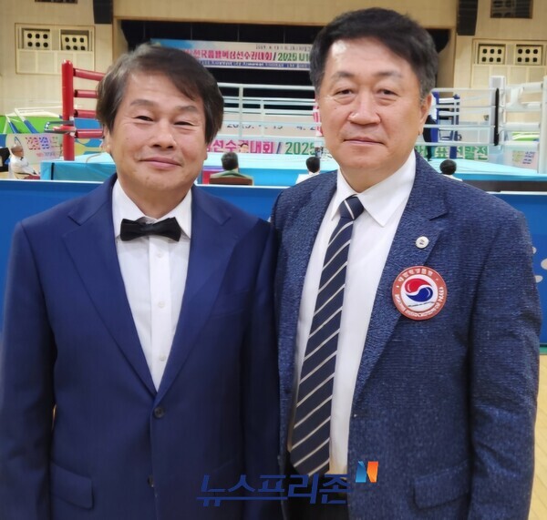 장석근(왼쪽부터), 이상우 심판위원.