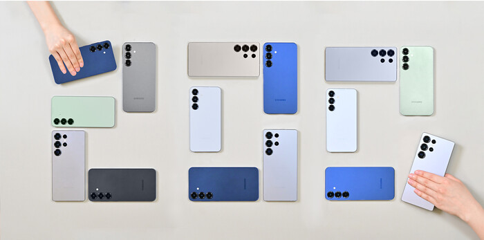 갤럭시 S25 시리즈의 여러 색상과 모델들. (사진=삼성전자 제공)