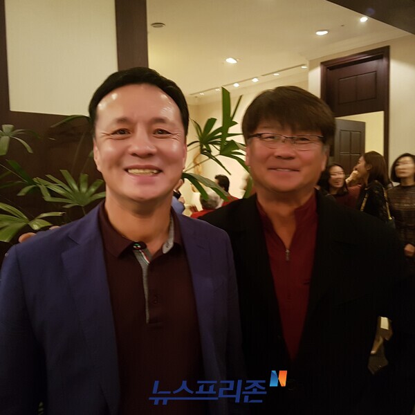 한국체대 선후배 신귀항(왼쪽)과 박기철.