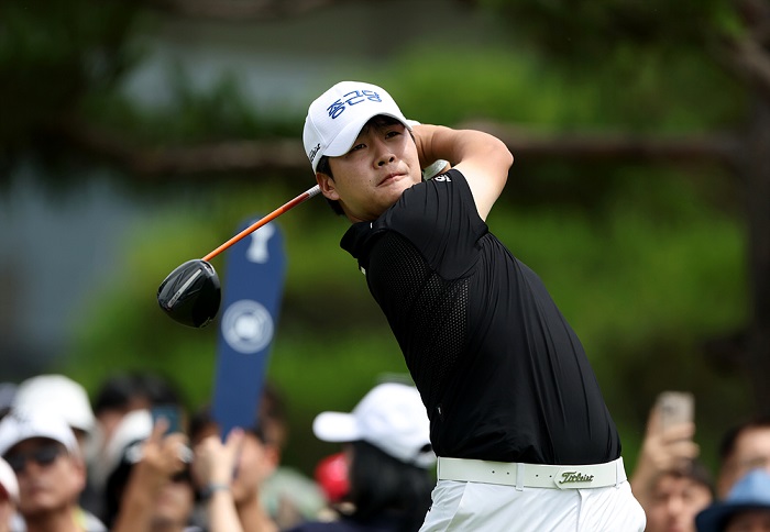 김민규 선수모습. 사진제공=KPGA