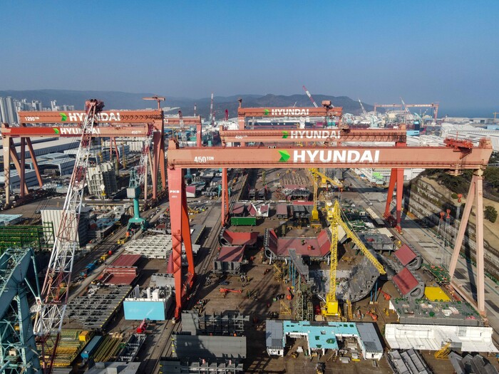 HD현대중공업 야드 전경. (사진=HD현대 제공)