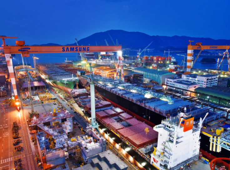 삼성중공업 거제 조선소 전경. (사진=삼성중공업 제공) 