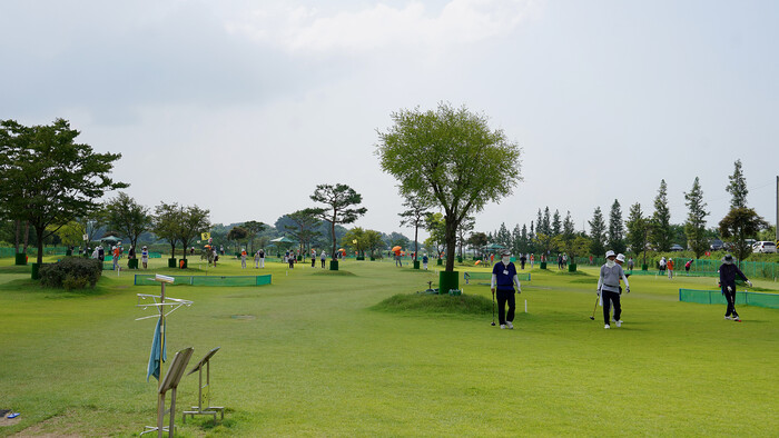 지난해 개최됐던 국제 크루즈 민항 취항기념 서산시장배 전국 파크골프대회 모습.(사진=서산시청)