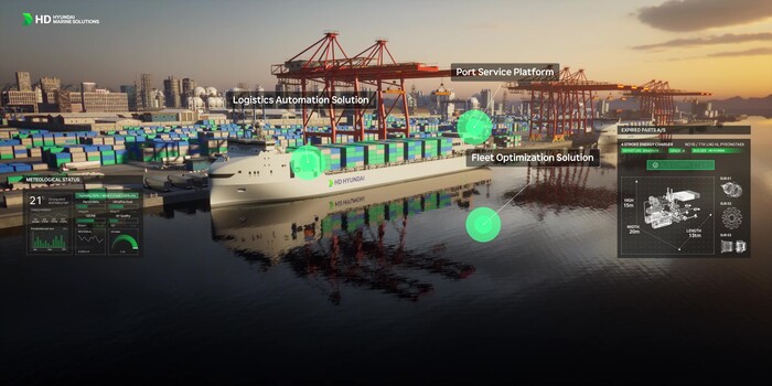 HD현대 AI 기반 운항 솔루션 ‘오션와이즈’ 이미지. (사진=HD현대 제공)