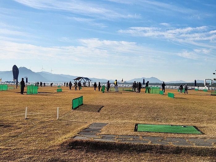 지난 15일 파크골프대회 현장 모습.(사진=박병일 기자) 