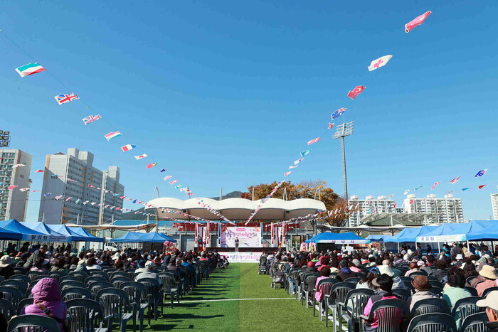 2025년 벌용동민 체육대회 행사 모습.(사진=사천시)