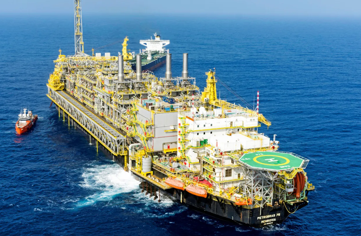 브라질 연안에 설치된 FPSO(P-75). (사진=PETROBRAS 제공)