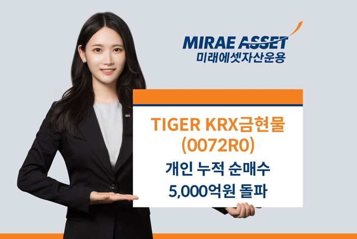 미래에셋자산운용의 KRX금현물 개인 누적 순매수가 5000억원을 돌파했다. (사진=미래에셋자산운용)