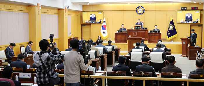 서산시의회 제310회 2차 정례회 개회 모습.(사진=서산시의회)