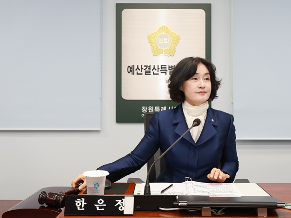 한은정 예산결선특별위원장.(사진=창원시의회 사무국)