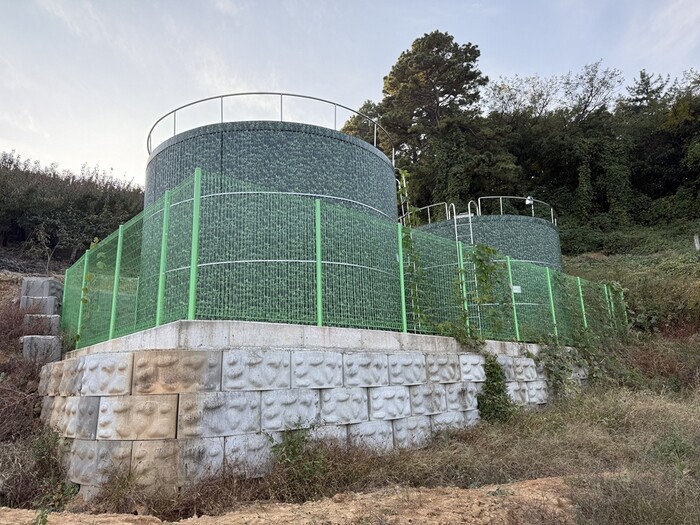 동읍 화양석산지구 물탱크.(사진=창원시)