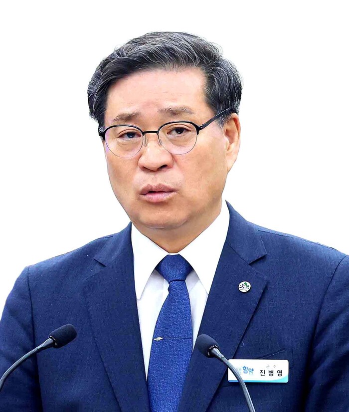 진병영 함양군수 시정연설 .(사진=함양군)