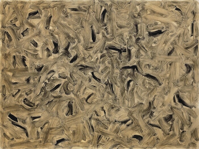 이우환, 바람으로부터, 1986, 캔버스에 유채, 광물 안료, 181.8 x 227.3cm ⓒLee Ufan ADAGP, Paris &ndash; SACK, Seoul, 2026, 이미지 글로벌세아 아트스페이스 제공